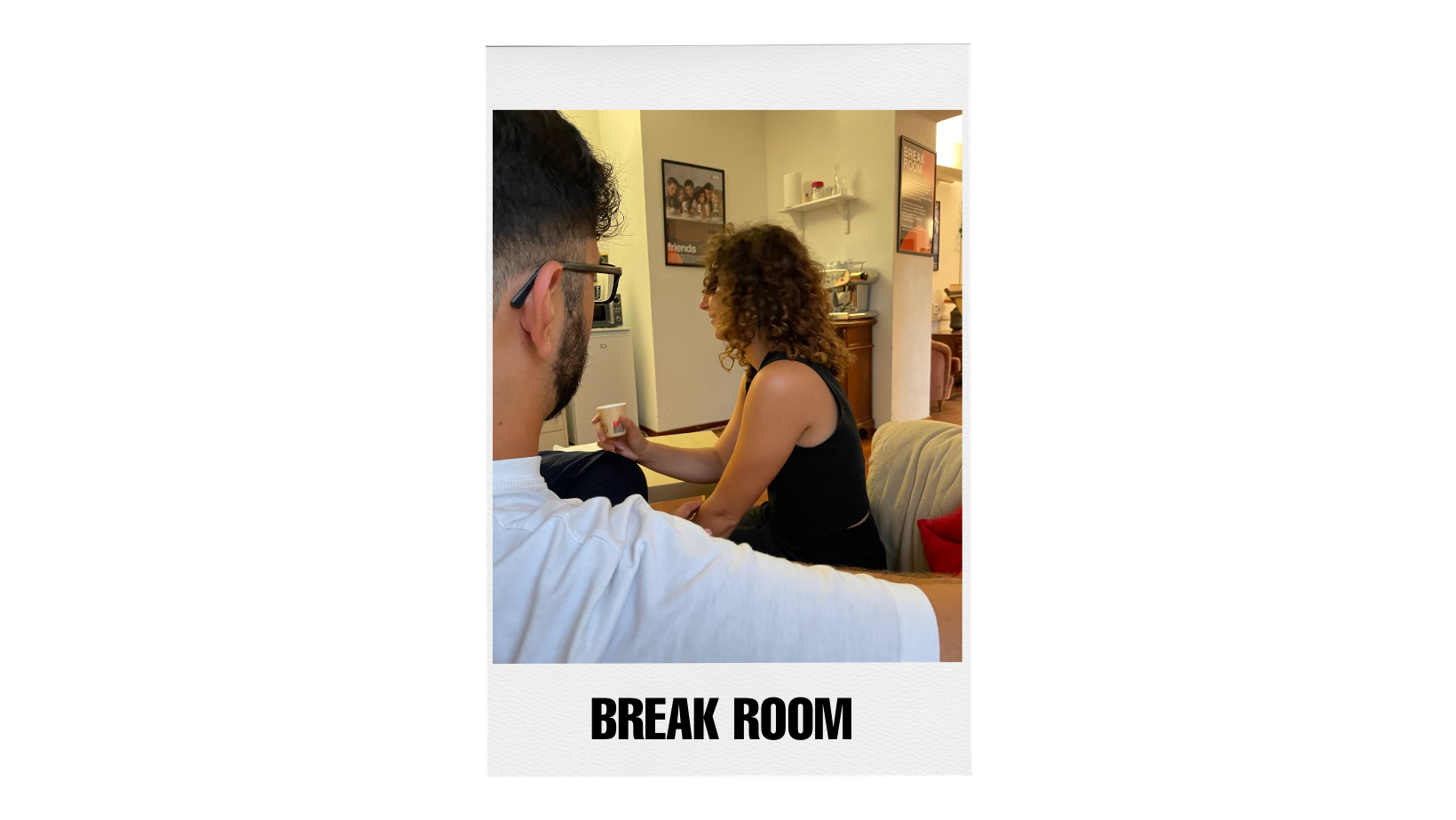 La Break Room è lo spazio dove prendersi una pausa dallo studio con un buon caffé o un thé